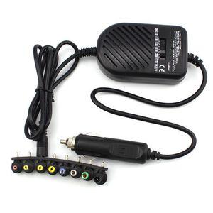 Universal DC 80W Car Auto Charger Power Supply Adapter Set para Laptop Notebook con 8 enchufes desmontables Envío gratis Venta al por mayor 30pcs / lot