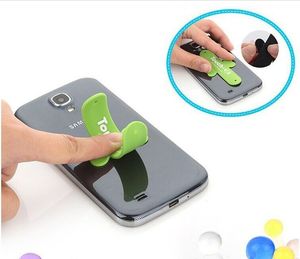 Universal Mini Touch U One Touch Silicone Soft Phone Stand Ring Mount Holder para Smartphone iPhone Samsung Phone Grip fábrica al por mayor