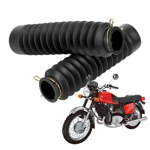 Accesorios universales de funda de goma para motocicleta, cubierta antipolvo para amortiguador de horquilla delantera, piezas de Moto