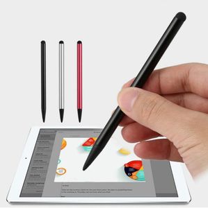 Stylet tactile à double usage avec résistance de capacité en plastique universelle Mini stylo portable pour iPad iPhone GPS