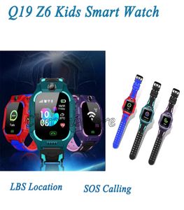 Universal Q19 Kids Smart Watches SOS Emergency Call Anti Lost Children Tracker Support Sim Card LBS Location Z6 SmartWatches1477076