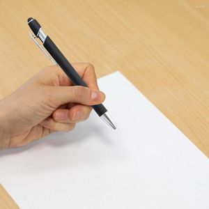 Stylos Signature universels sans odeur Design ergonomique Compact encre noire stylo à bille lisse Push Write