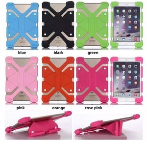 Fundas universales de silicona blanda para teléfono de tableta para 7 8 9 12 pulgadas Ipad mini 6 Ipad Pro 11 Air Heavy Duty a prueba de golpes funda protectora con soporte