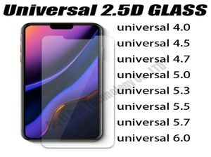 Protector de pantalla de teléfono de vidrio templado universal 40 45 47 50 53 55 57 60 pulgadas 25D 033 mm película premium a granel 6874214