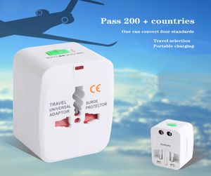 Adaptateur de voyage universel ALLINONE International World Travel AC CONVERTISSEMENT ADAPTER ADAPTER SHETTER EU UK US AU FASTHATHING6980403