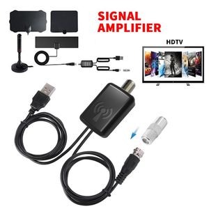 Universal TV Antenna HDTV Digital Aerial Amplifier Signal Booster Cable USB VHF UHF Kit TVs Receivers Antennas Accessories