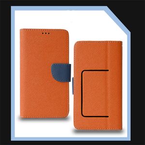 Universal Classic Wallet Leather Case Sacs de téléphone portable Flip Cover Accessoires pour Samsung iPhone B207