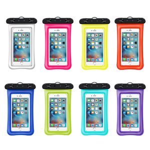 Bolsa impermeable universal Fundas para teléfonos celulares a prueba de agua Brazalete Funda para todos los teléfonos inteligentes DHL