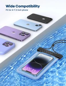 Estuche de teléfono impermeable universal para Samsung S24 Ultra Water -Proof Bag Cubierta móvil para iPhone 15 Pro Max X para Xiaomi para Huawei