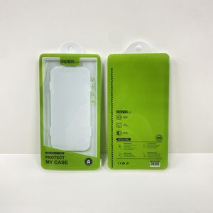 Boîte d'emballage rapide universelle blanche verte pour étui de téléphone portable PVC Blister dessin affichage boîte d'emballage anti-poussière pour coque de couverture