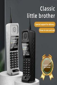 Téléphone portable classique débloqué double carte SIM haut-parleur fort banque d'alimentation torche forte vibration bouton vidéo téléphone portable avec support Mini7514635