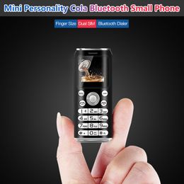 Déverrouiller mini téléphone portable intelligent SATREND K8 1 pouce minuscule enregistreur d'écran Téléphone Bluetooth Nower Small Double Sim Cartoon Mobile Phones