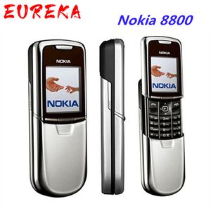 Nokia 8800 desbloqueado, teléfonos móviles originales, teclado inglés/ruso, GSM, Radio FM, Bluetooth, reacondicionado