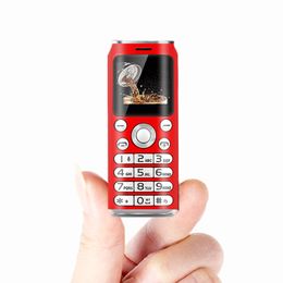 Desbloqueado Super mini Dibujos animados Teléfono móvil Diseño de moda forma Marcador Bluetooth Grabadora de llamadas telefónicas MP3 Dual SIM Teléfono celular más pequeño