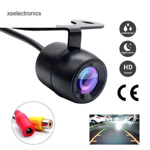 Actualice la cámara de marcha atrás del coche HD Visión nocturna Gran angular Vista trasera Cámara de estacionamiento Impermeable CCD LED Monitor de copia de seguridad automática Imagen en color DVR para coche