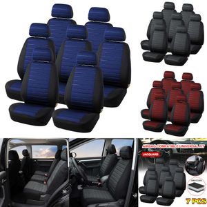 AUTOYOUTH – housse de siège universelle en Fiber de Polyester, 7 pièces, mise à niveau, Compatible avec Airbag, intérieur de voiture, Honda pour Nissan x-trail