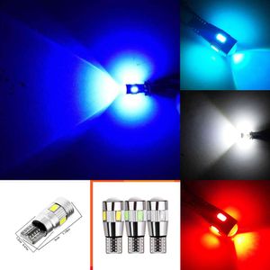 Mise à niveau des nouvelles lumières Led 2/10x 3W 12V T10 sans erreur pour voiture W5W 501 168 194, lampe de stationnement, ampoules de signalisation à cale automatique 6000K HID blanc bleu