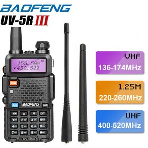 Upgraded BAOFENG UV-5R III Tri-Band Walkie Talkie Long Range Two Way Ham Radio