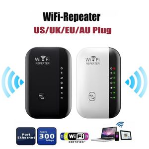 Versión mejorada Enrutador Wps Repetidor WiFi inalámbrico de 300Mbps Enrutador WiFi Amplificadores de señal WIFI Amplificador de red Extensor repetidor 7 luces indicadoras