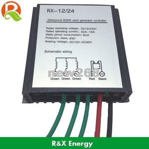 Controlador de carga de viento mejorado para generador de turbina de viento de 100-600w, regulador de viento a prueba de agua 12V/24V distinción automática