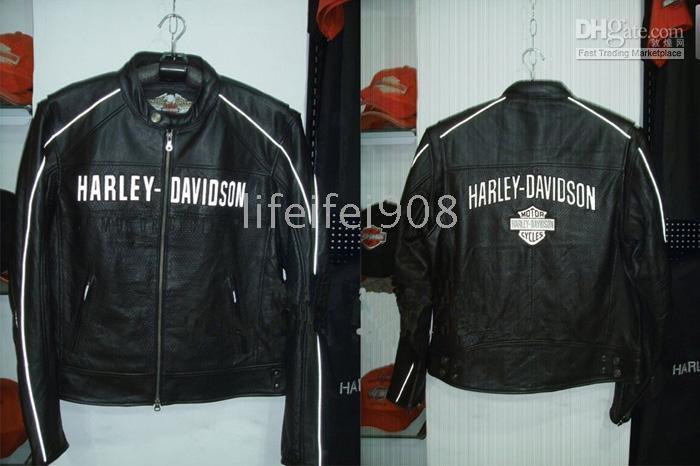 Harley Davidson Perforated Leather Jacket Girls Clothing S