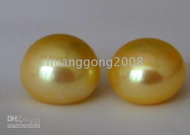 NEW FINE PEARL JEWELRY SOUTH SEA NATURAL GOLDEN PEARLS STUD EARRING 10-11MM, Golden;silver
NEW FINE PEARL JEWELRY SOUTH SEA NATURAL GOLDEN PEARLS STUD EARRING 10-11MM, Golden;silver