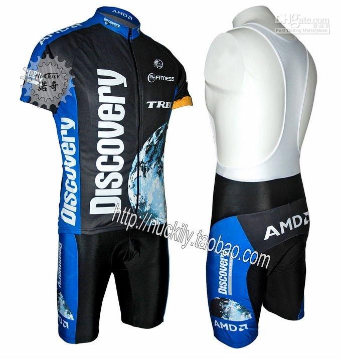 Wholesale Discovery Trek AMD Team Bike Bicycle Cycling Jersey &amp; Bibs Shorts