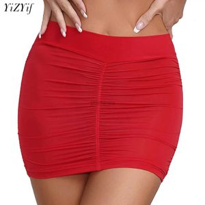 Vestidos sexy urbanos Micro mini faldas de cadera semi transparente Faldas cortas Stramey Ultrashort Vestido de lencería sexy Cantera de lencería Hot 2443