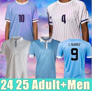 Uruguay 2024 COPA America Cup Soccer Jersey Camisetas Kids Kit 2025 National 24/25 Home Away Football Shirt 100th Anniversary Vaerde Suárez interno