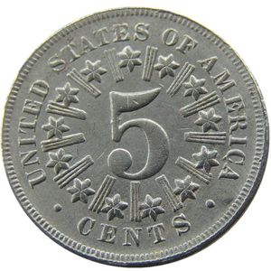 Escudo de EE. UU. 1866 con rayos, cinco centavos, copia de monedas de níquel cCraft, promoción de fábrica, bonitos accesorios para el hogar 2382