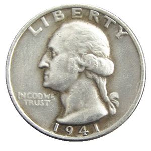 US 1941 P/D/S Washington Quarter Dollars Silver Plated Copy Coin