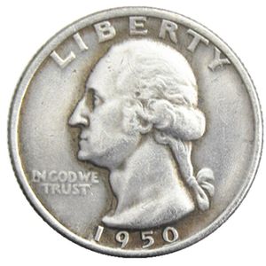 US 1950 P/D/S Washington Quarter Dollars Silver Plated Copy Coin