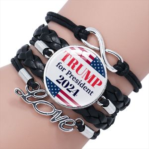 Élection américaine 2024 produits périphériques spot campagne d'atout bijoux de bracelet combinés faits à la main