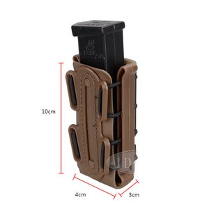 Pochettes de magazines américains Clip de ceinture Mil Fastmag sac de poche molle en plastique 9mm softshell G-code G17 G19 1911 R225 Mag Carrier tall