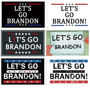 2024 Let's go Brandon Trump Bandera electoral 150x90cm Bandera decorativa personalizada para exteriores