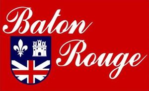 USA Louisiane Baton Rouge drapeau de la ville 3ft x 5ft Polyester Banner Flying 150 * 90cm Drapeau personnalisé extérieur