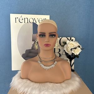 Almacén de EE. UU., envío gratis, nueva muñeca de maquillaje, peinado, cabeza de maniquí para práctica de cabello, modelo de maniquí, exhibición de peluca, exhibición de joyería