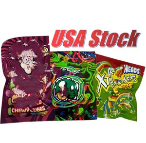 Entrepôt américain prérempli D9 gummies comestibles emballage bonbons Mylar sacs anti-odeur ziplock 500MG 600MG