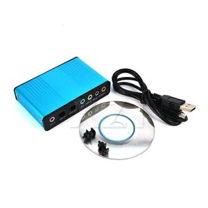 USB 2.0 Sound Card 6 Channel 5.1 Optical External Audio Card SPDIF Controller CM6206 Chipset for PC Laptop Desktop Tablet 240229