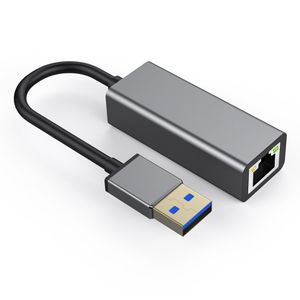 Adaptador de Cable Lan de tarjeta de red USB 3,0 a RJ45, adaptador Ethernet de 10/100/1000 Mbps, Realtek RTL8153 para tableta, PC, Win 7, 8, 10 XP