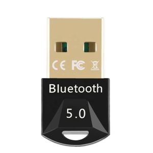 Black Bluetooth 5.0 USB Adapter - Wireless Dongle Compatible with Windows 7/8.1/10/11