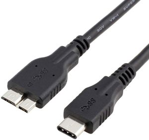 Cable cargador USB-C 3.1 Gen 2 Cable de disco duro externo de 3.3 pies Compatible con WD Seagate Toshiba Canvio HDD portátil, Samsung S5 / Note 3