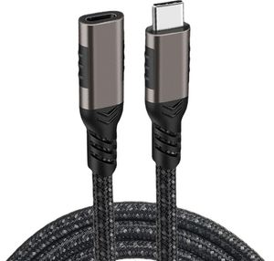 Cables de extensión USB C macho a hembra tipo C USB3.2 Gen2 cable extensor con todas las funciones para MacBook Pro Samsung S20 Xiaomi 11