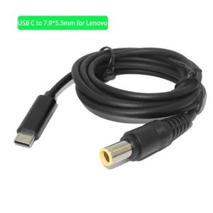 USB C PD Charge Cable Corde Type C vers DC Universal Power Adapter Converter pour Lenovo ASUS Dell HP Acer Samsung LG Ordinateur d'ordinateurs portables ASUS Adaptateur d'alimentation des ordinateurs portables ASUS