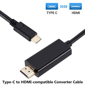 Câble USB C vers HDMI 1.8M 6ft 1080P Type C Convertisseur Thunderbolt3 pour MacBook Huawei Mate 30 Adaptateur USB-C vers HDMI