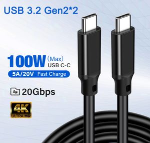 USB C to Type C Cable 4K60Hz USB 3.2 Gen2*2 20Gbps PD 100W 5A Fast Charging Data Cord cable