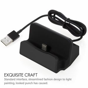USB Cable Sync Cradle Charger Base pour iPhone XS Max XR X 7 8 Plus Xiaomi Redmi Oppo VIVO Type C Micro USB Stand Harder Charger