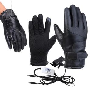 Gants de chargement USB 2 pièces gants chauffants d'hiver pour les mains de moto Plug And Play femmes gants de ski chauffants Sports de plein air main 240124
