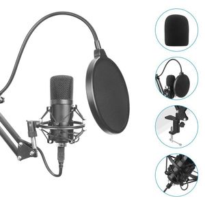 Ensemble de Microphone d'ordinateur USB 192KHZ/24Bit taux d'échantillonnage élevé Microphone à condensateur Podcast professionnel pour PC karaoké YouTube