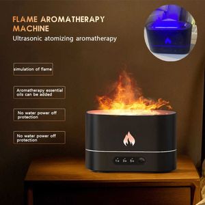 USB Creative Simulation Flame LED Night Light Office 3D Flame Aromatherapy Living Room Bedroom Humidifier Gifts